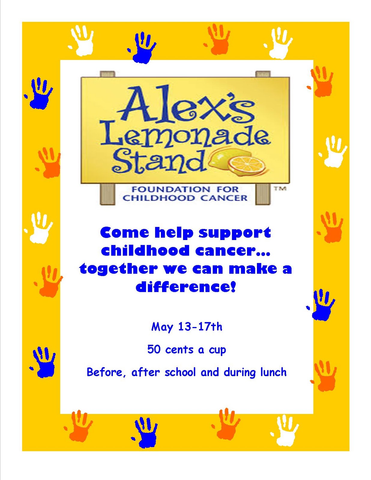 lemonade stand flyer template