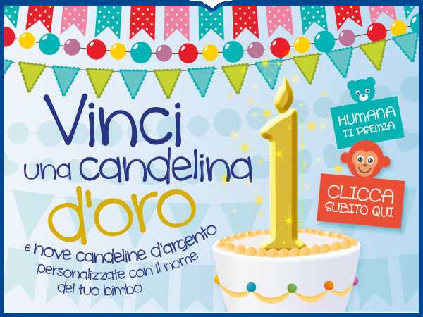 PROMO€RISPARMIO concorso humana e vinci la candelina d'argento