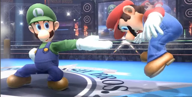 Luigi irá gritar que nem uma menininha no SSB4. Luigi+N-Blast