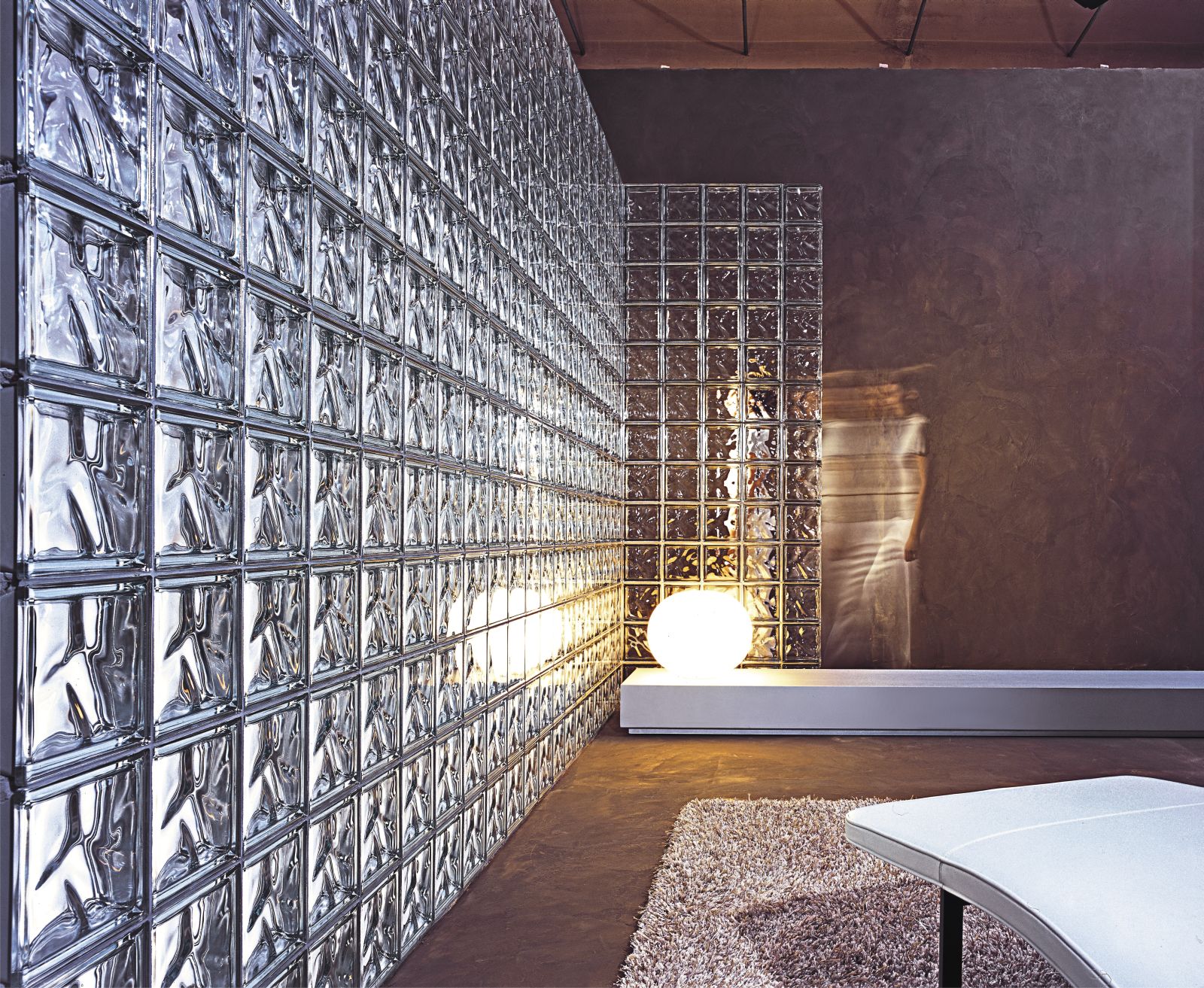 Led bathroom lighting Living Room Ideas Glass Blocks