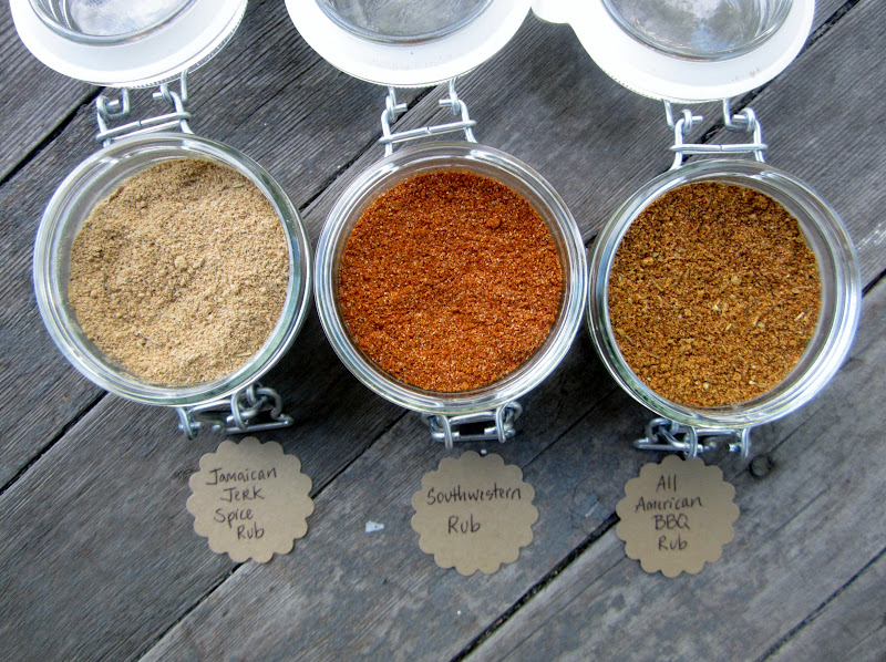 Dry Rubs Seasonings in Jars Father's Day Idea