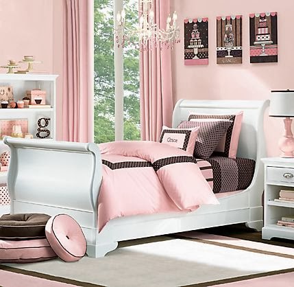 Dormitorio juvenil en tonos rosa - Ideas para decorar dormitorios