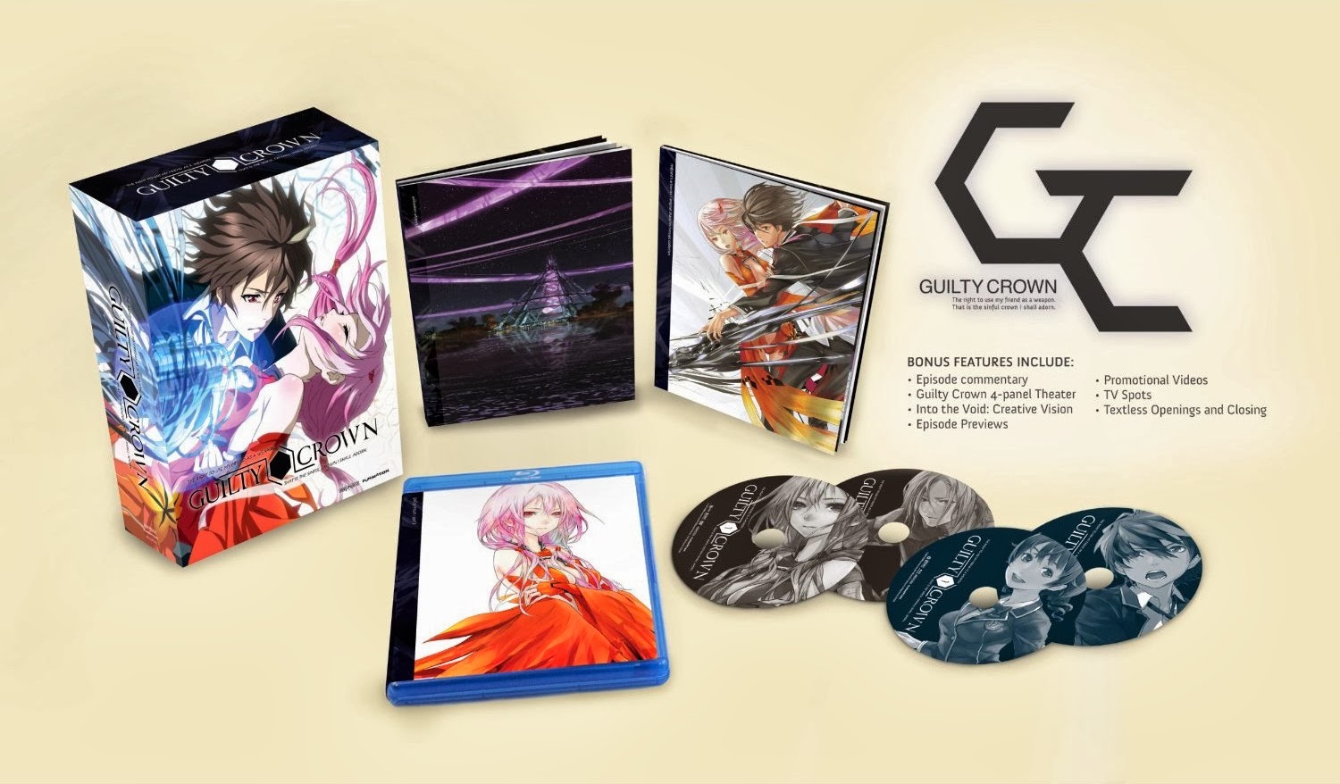 Amazoncom: Guilty Crown: Complete Series, Part 1 Blu-ray