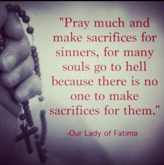 Woorden van de Moeder Gods te Fatima.