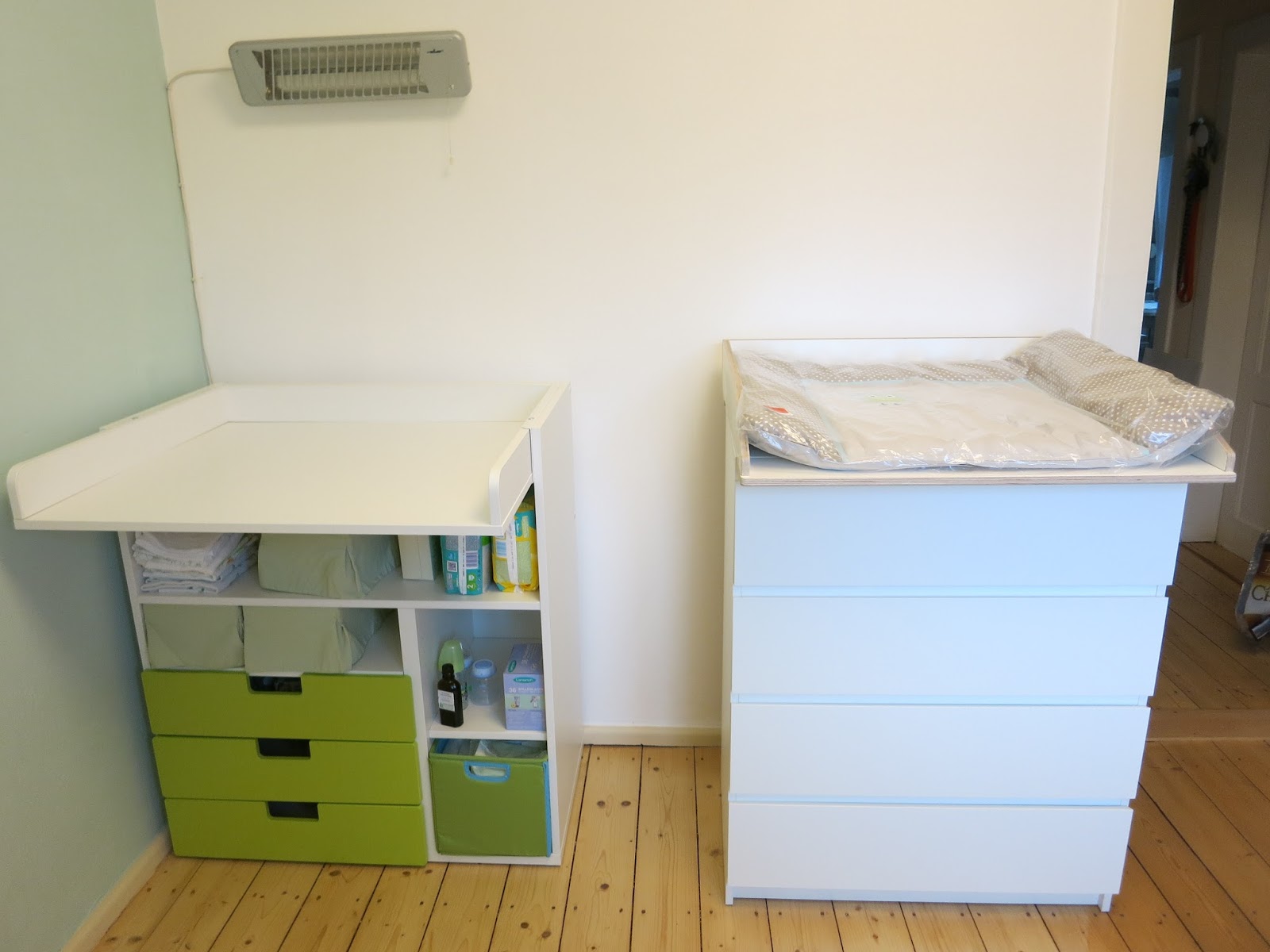 Wickelkommode Ikea Leksvik Maße ~ Links Stuva Wickeltisch, Rechts Malm Kommode mit Vikkla Wickelkommode Ikea Leksvik Maße ~ Links Stuva Wickeltisch, Rechts Malm Kommode mit Vikkla
