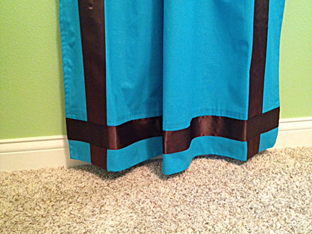 The Hansen Family Decorating No Sew Ribbon On Curtains