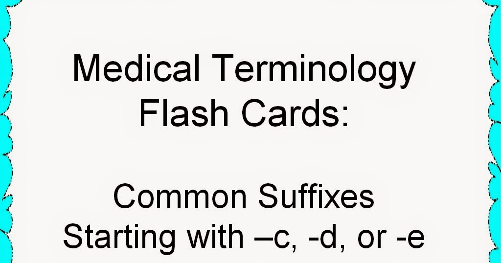 Student Survive 2 Thrive Medical Terminology Flash Cards Common