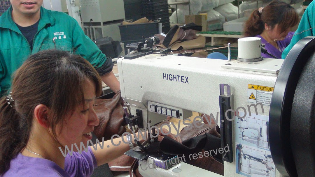 Heavy duty industrial sewing machines 205370 Heavy duty thick thread topstitching machine for