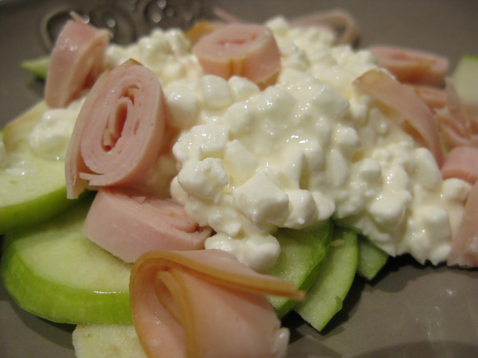 Talal Z Day Off Green Apples Smoked Turkey Cottage Cheese