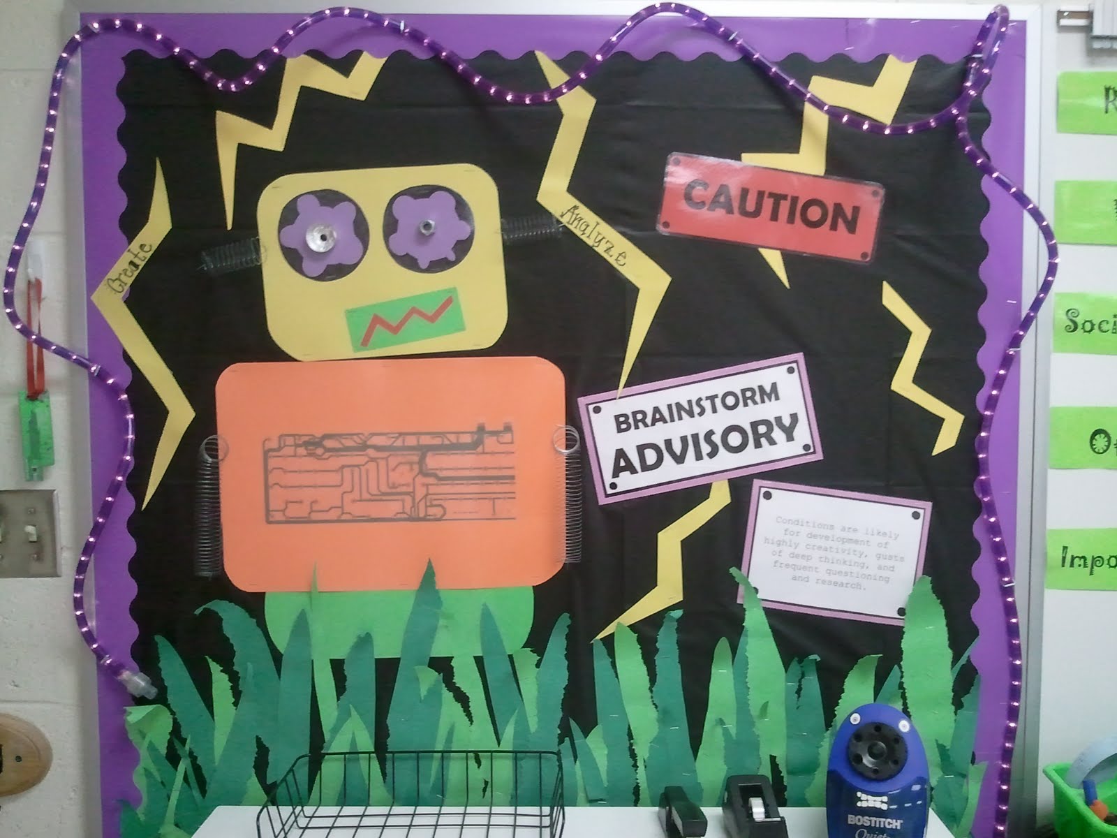 the ART of learning Robot Classroom Theme