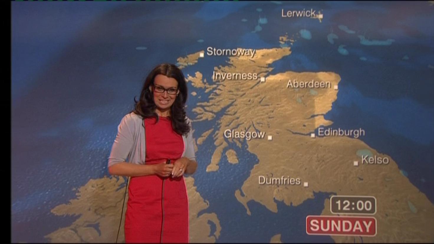 UK Regional News Caps Judith Ralston BBC Reporting Scotland weather