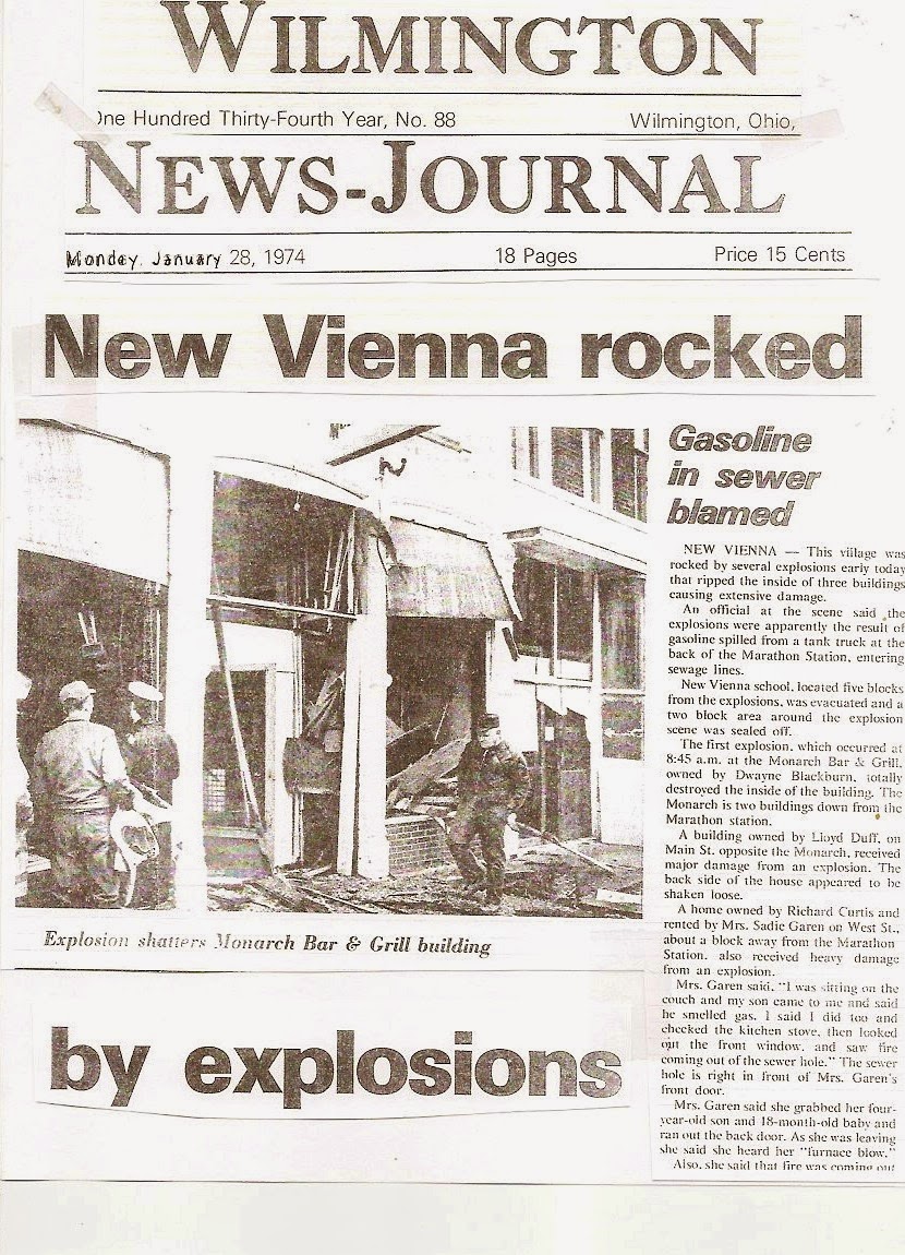 New Vienna Ohio Memories 1974 New Vienna Rocked by Explosions