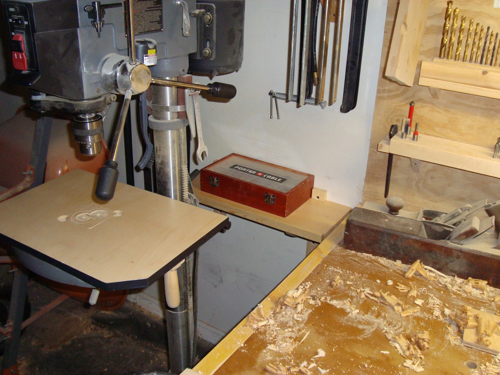 Brotherwood Forstner Bit Storage Shelf and More Parts Storage Drawers