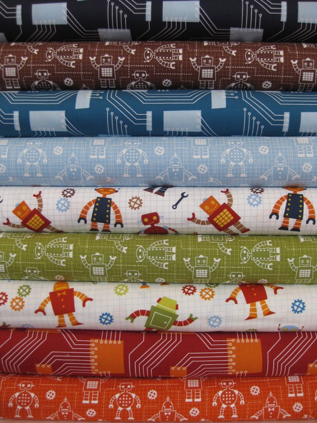 New Robot Fabric by Caleb Gray! FabricWorm