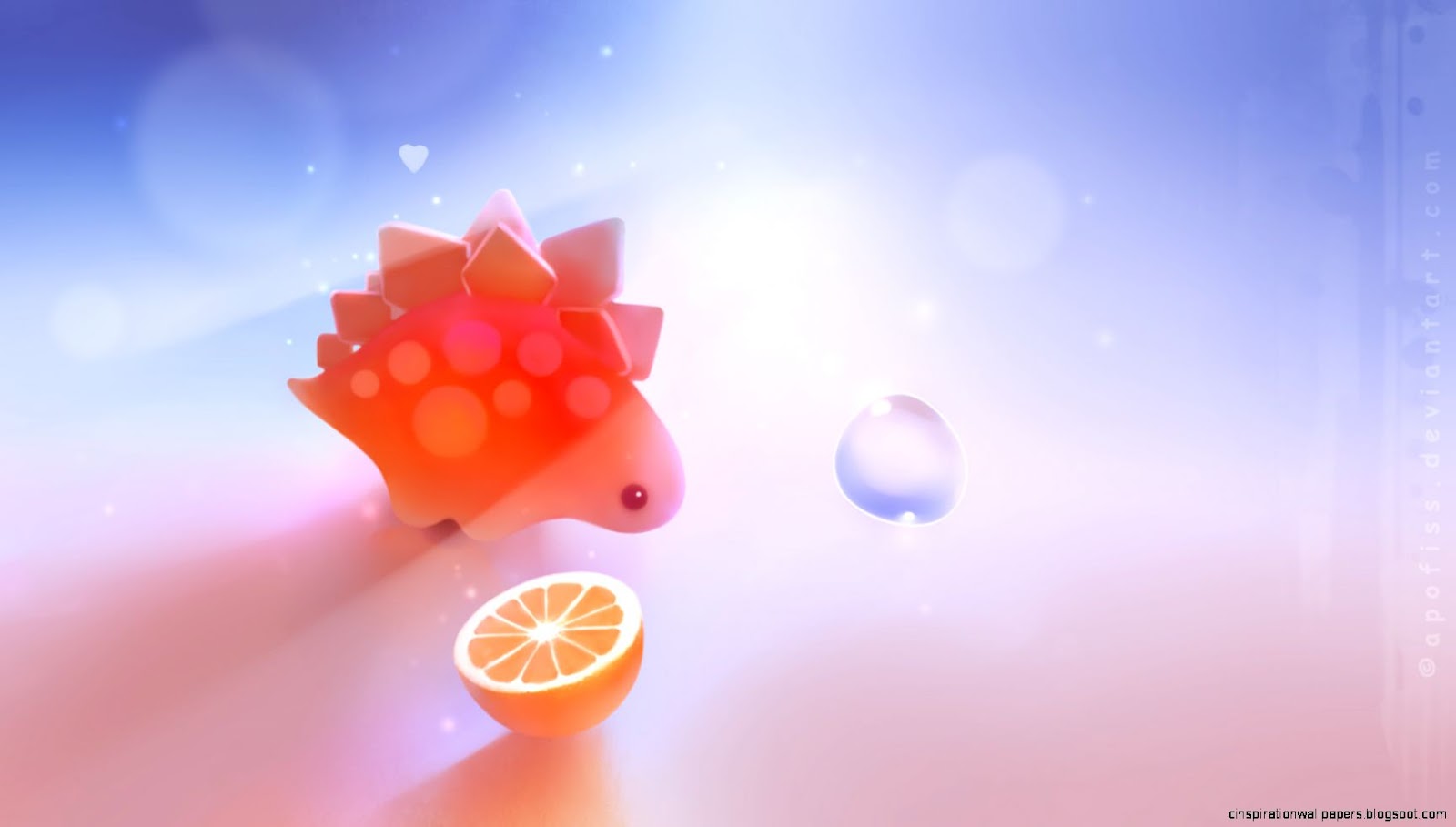 Cute Orange Dinosaur Cute Orange Dinosaur