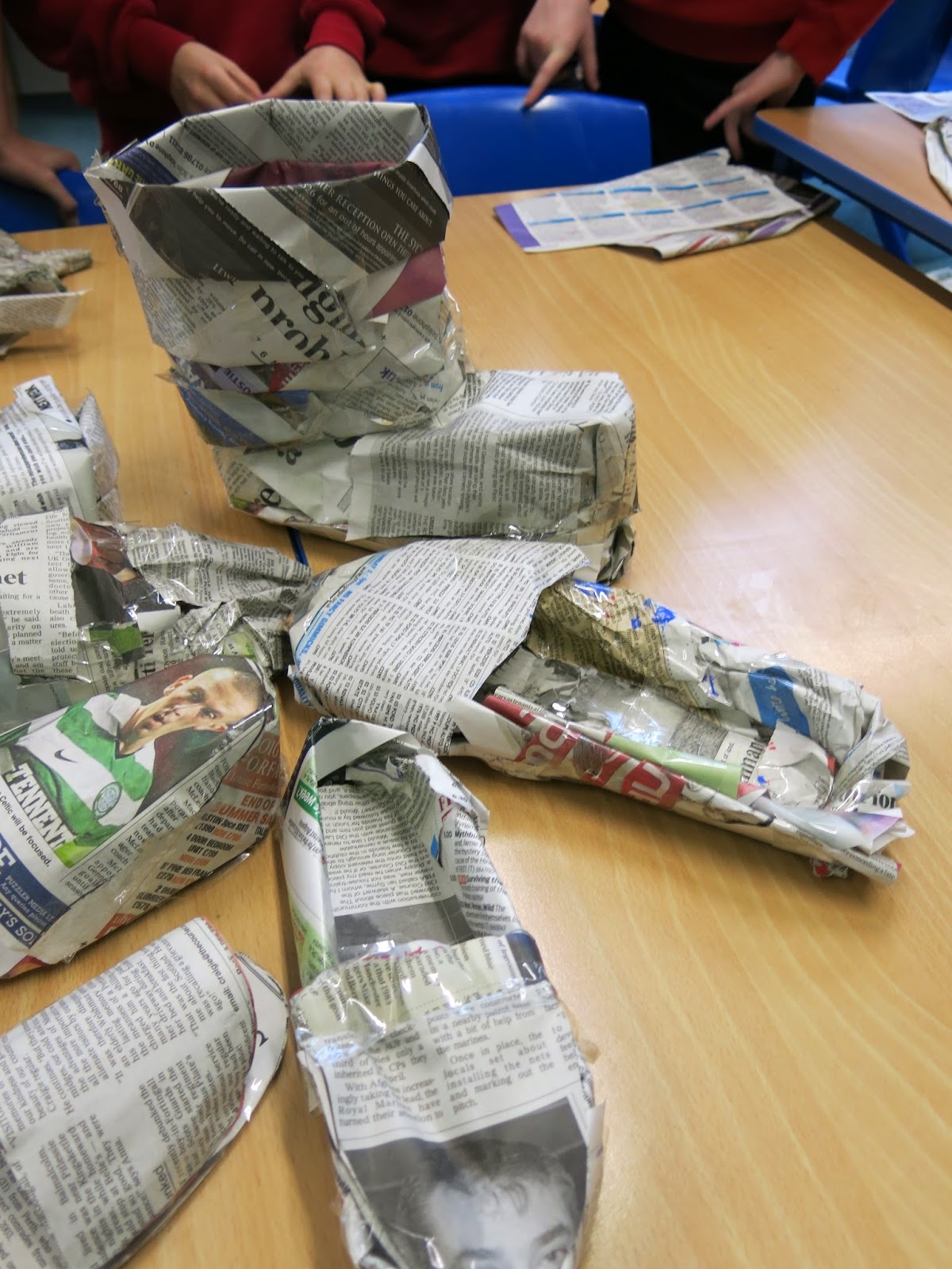 Mrs Crosbie NEWSPAPER SHOES