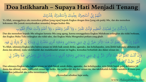 Cara solat istikarah