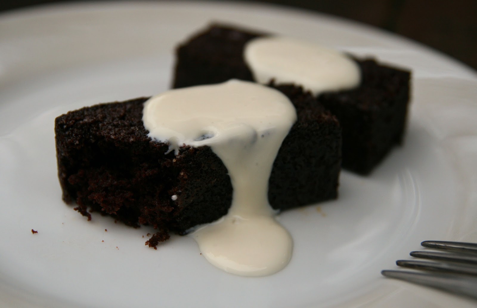 Chocolate Juniper Cake with Milk Jam Sour Cream Recipe mostly foodstuffs
