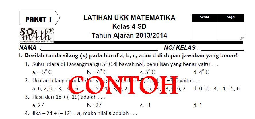 Soal Ipa Kelas 6 Sd Mid Semester 2