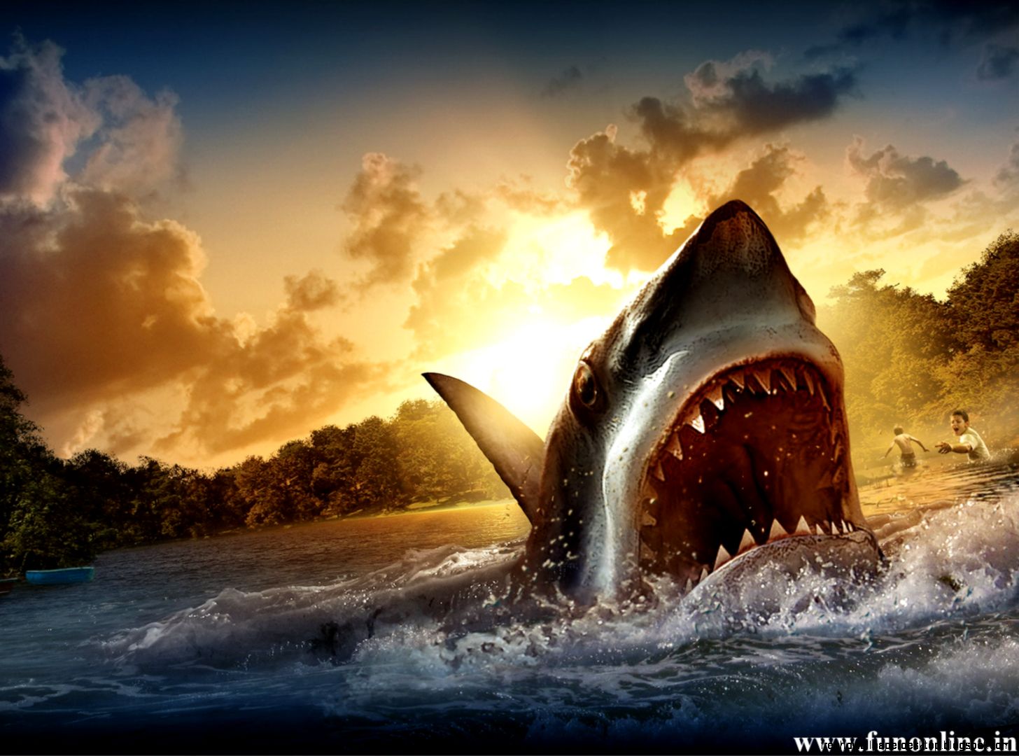 Animated Shark Jumping Animated Shark Jumping