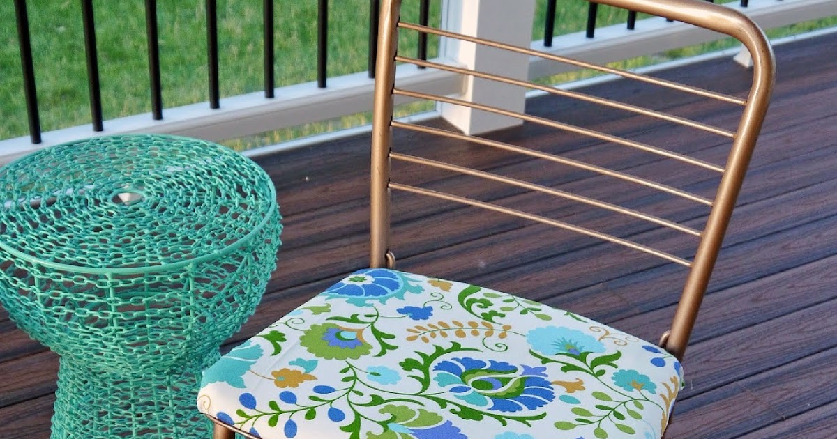 Strawberry Jam House Vintage Metal Chair Makeover