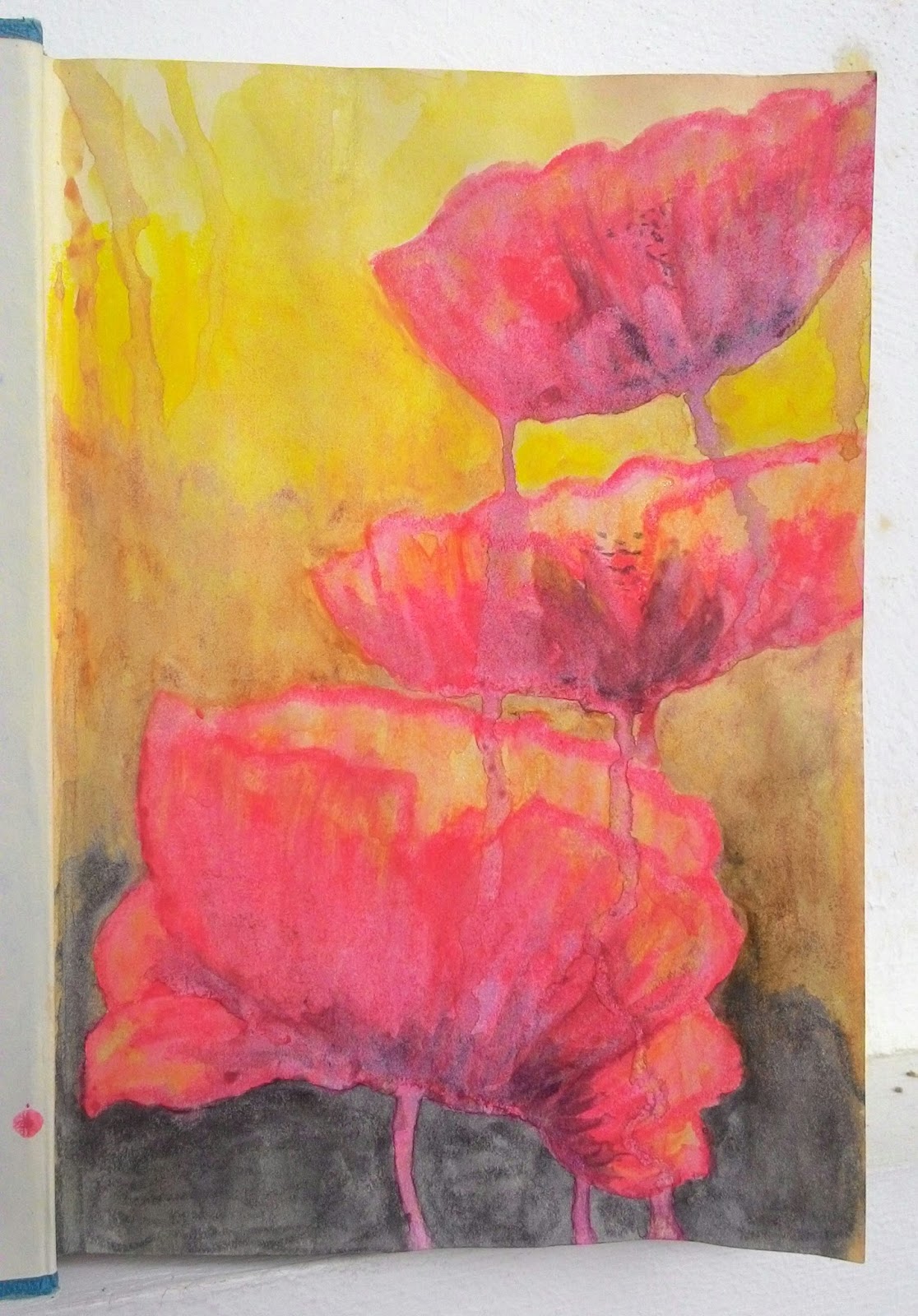 Countless Joy Watercolor Poppies Tutorial