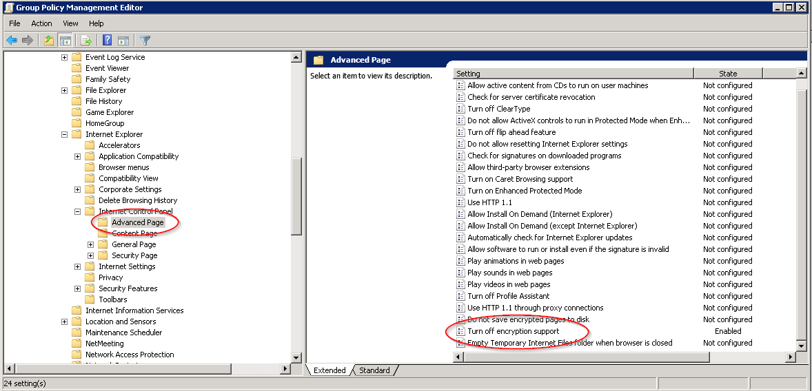 disable internet access windows 7 group policy