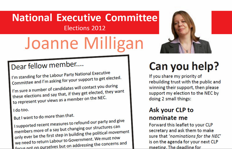 John's Labour blog January 2012