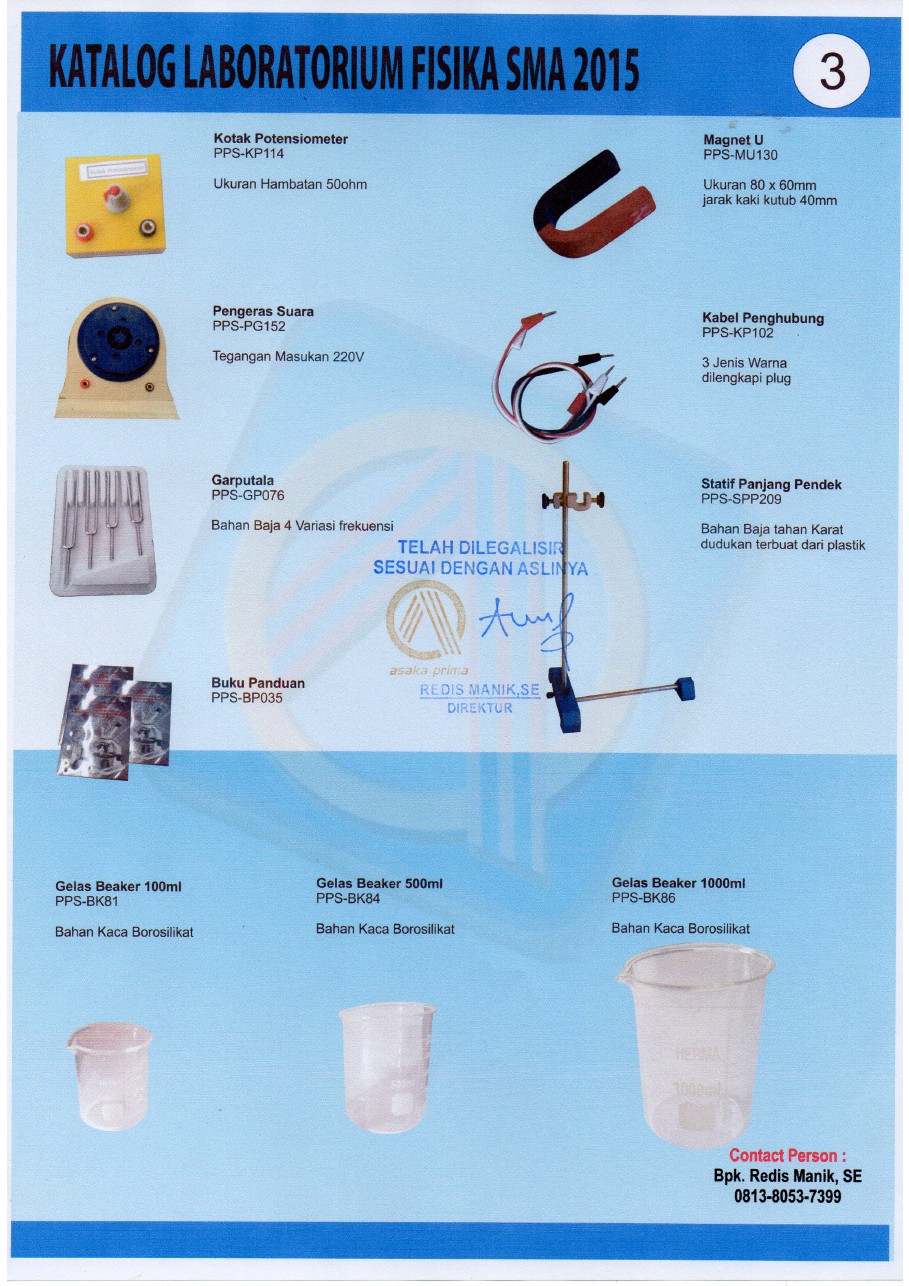Alat Peraga FISIKA SMA DAK 2015 Alat Laboratorium Fisika SMA Grosir