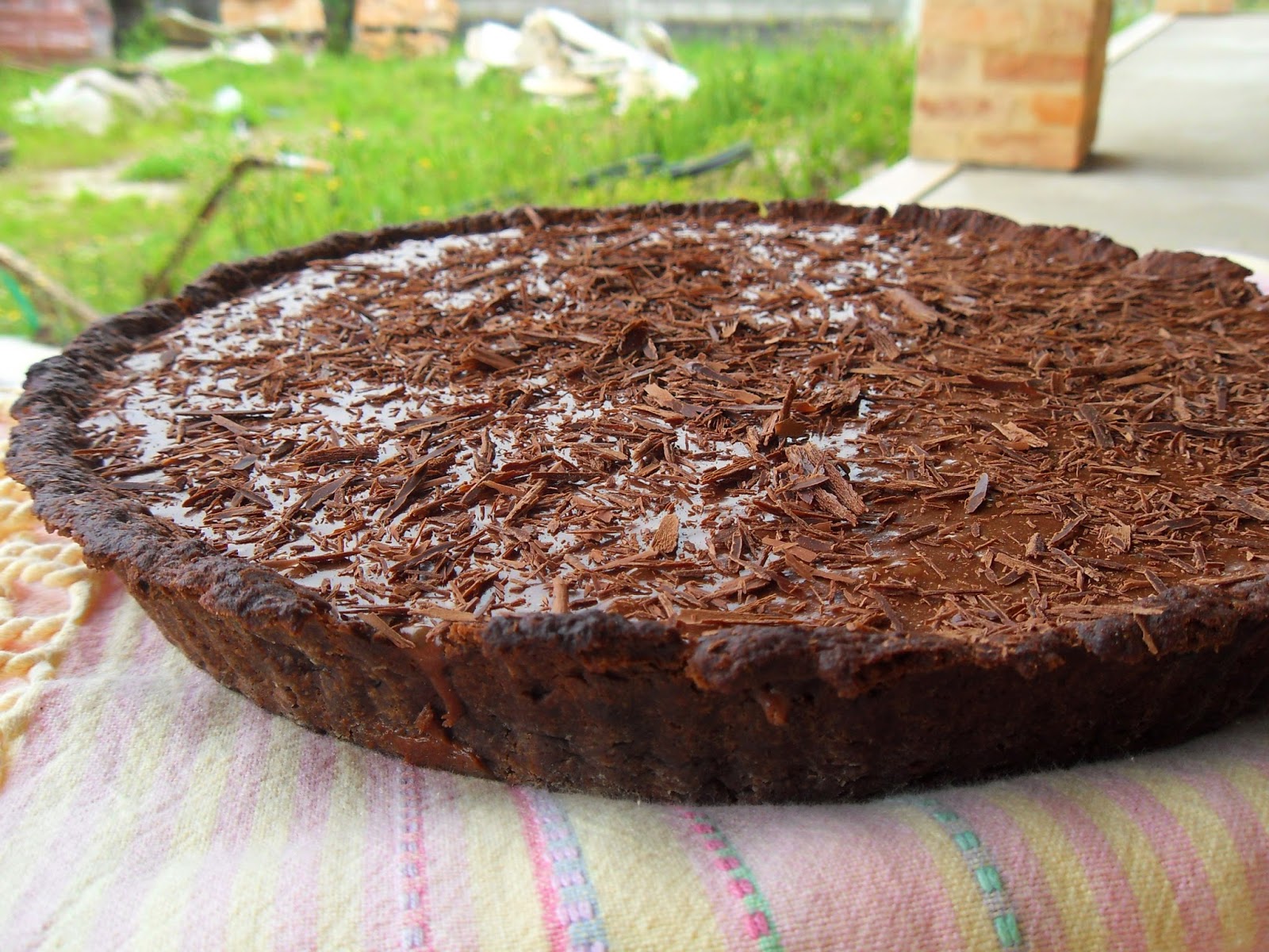 Tarte de Caramelo e Chocolate Desastres Culinários