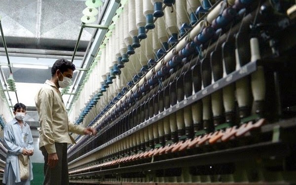 Pakistani yarn spinning mill