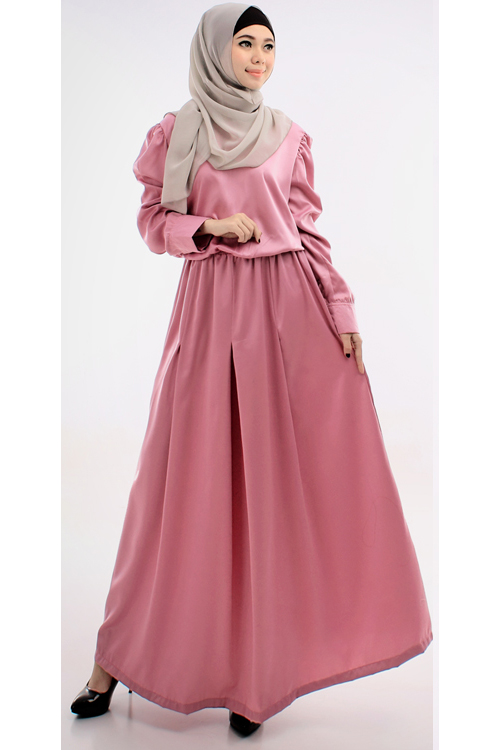 706107 Pleated Design Jubah Dress (Including Shawl) (RM68) Azrimo Shop