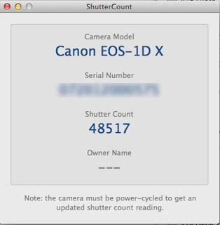 How To Find Shutter Count On Canon For Mac