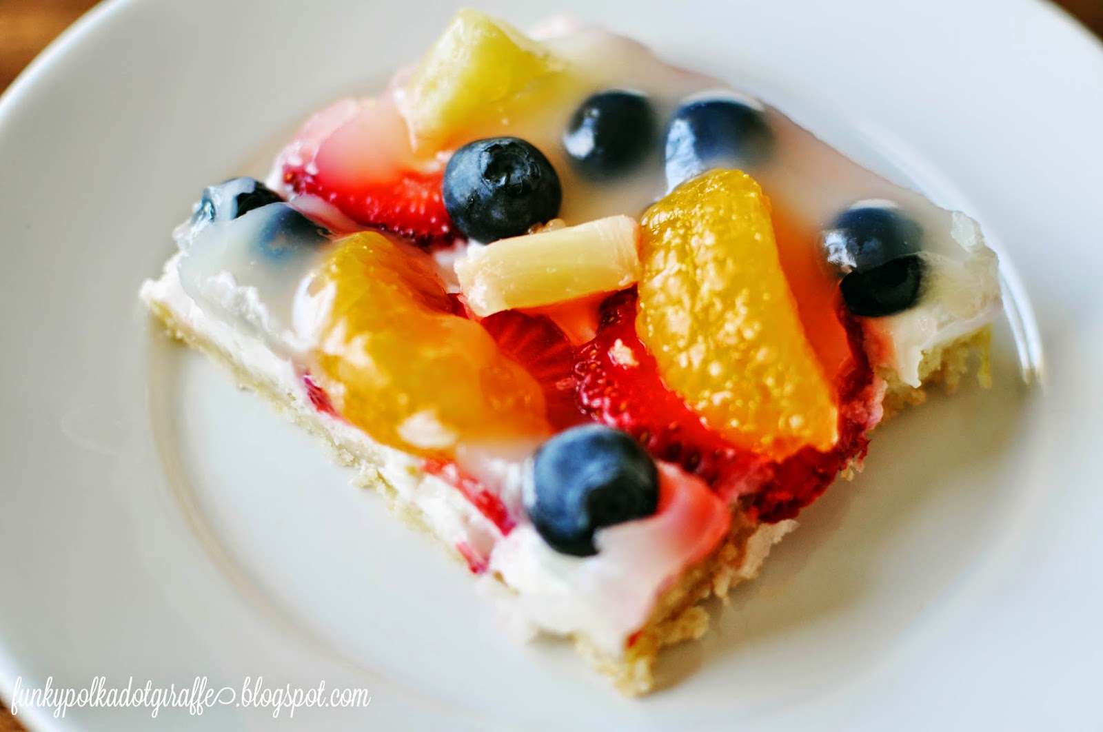 Funky Polkadot Giraffe Recipe Glazed Fruit Pizza