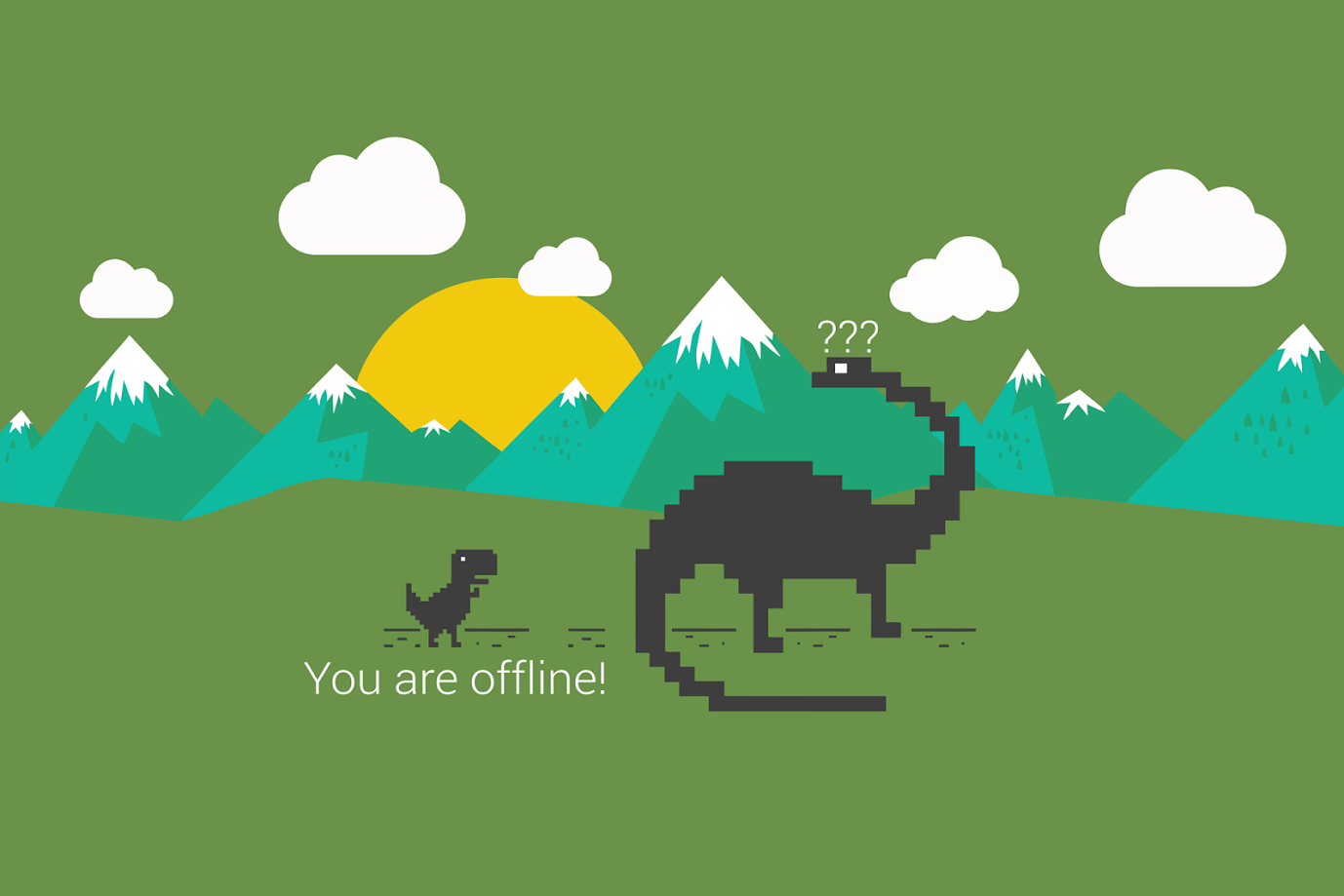 Gaming Detail: Playing Chrome's Offline Game During Google's