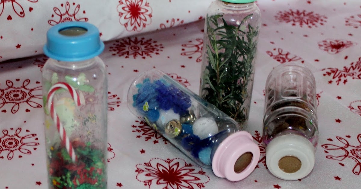 Adventures at home with Mum DIY Smell & Shake Discovery Bottles for