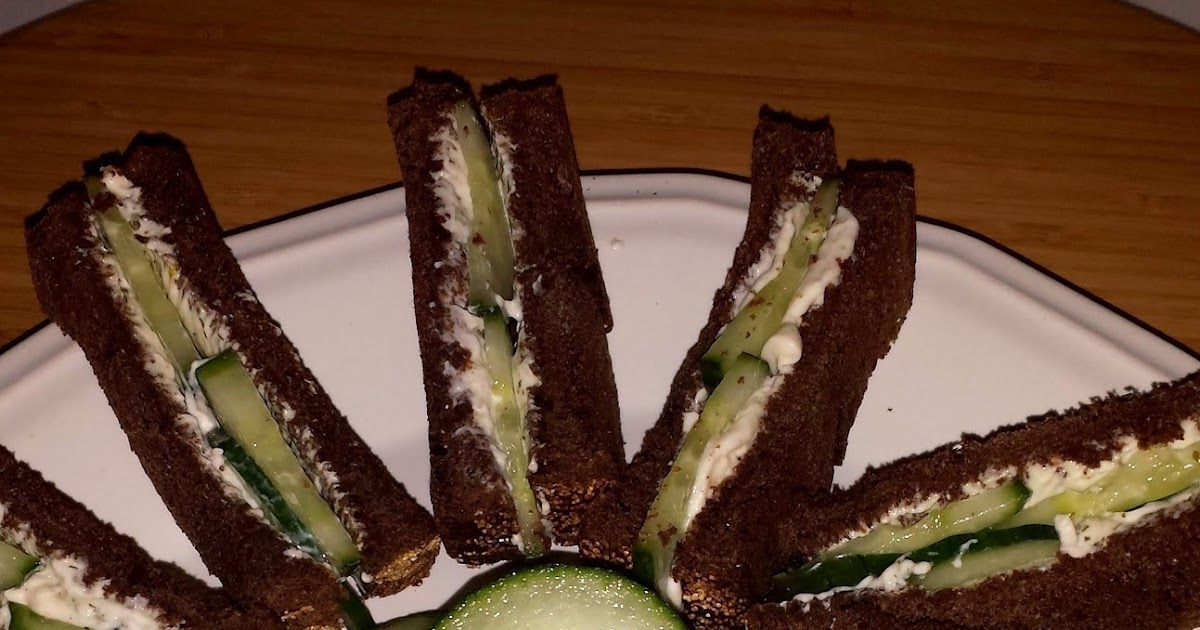 Rebecca's Amazing Creations Mini Rye Cucumber Sandwiches