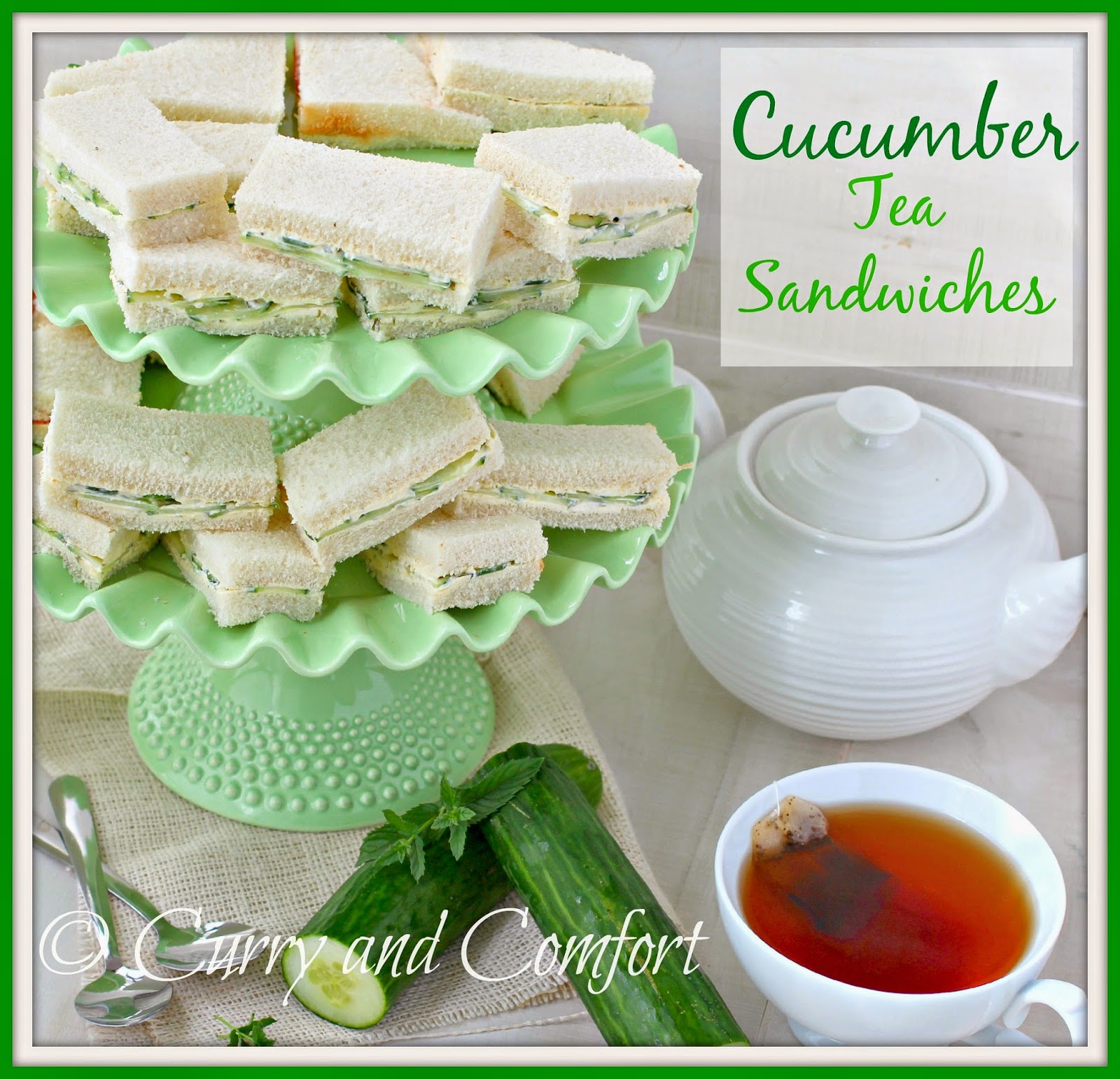 Kitchen Simmer Tea Sandwich Series Cucumber Sandwiches Throwback