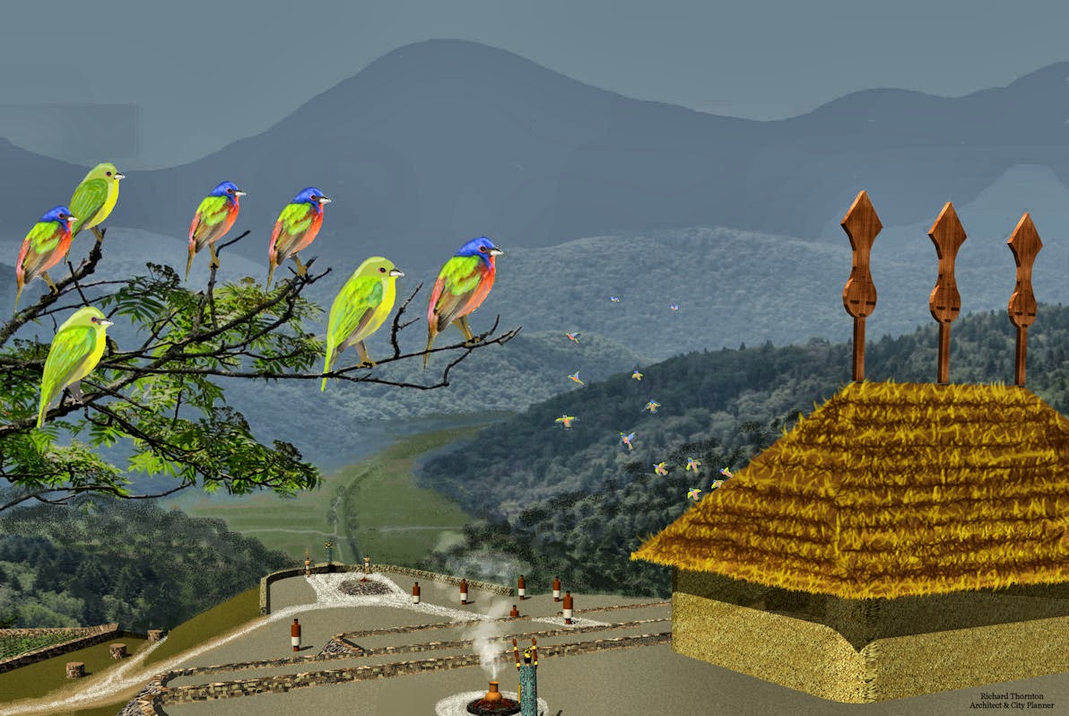 Rock Piles Interpretive Pictures of Track Rock Gap