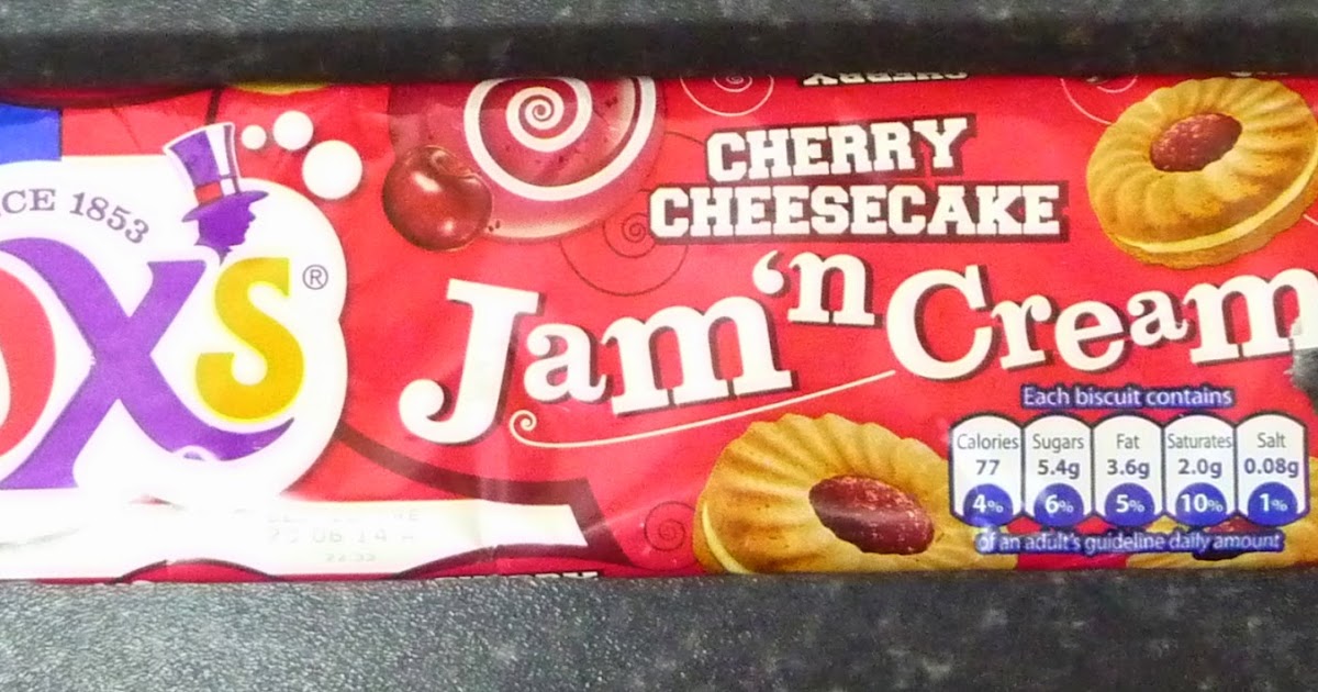 Something to look forward to Fox's Jam 'n Cream Cherry cheesecake