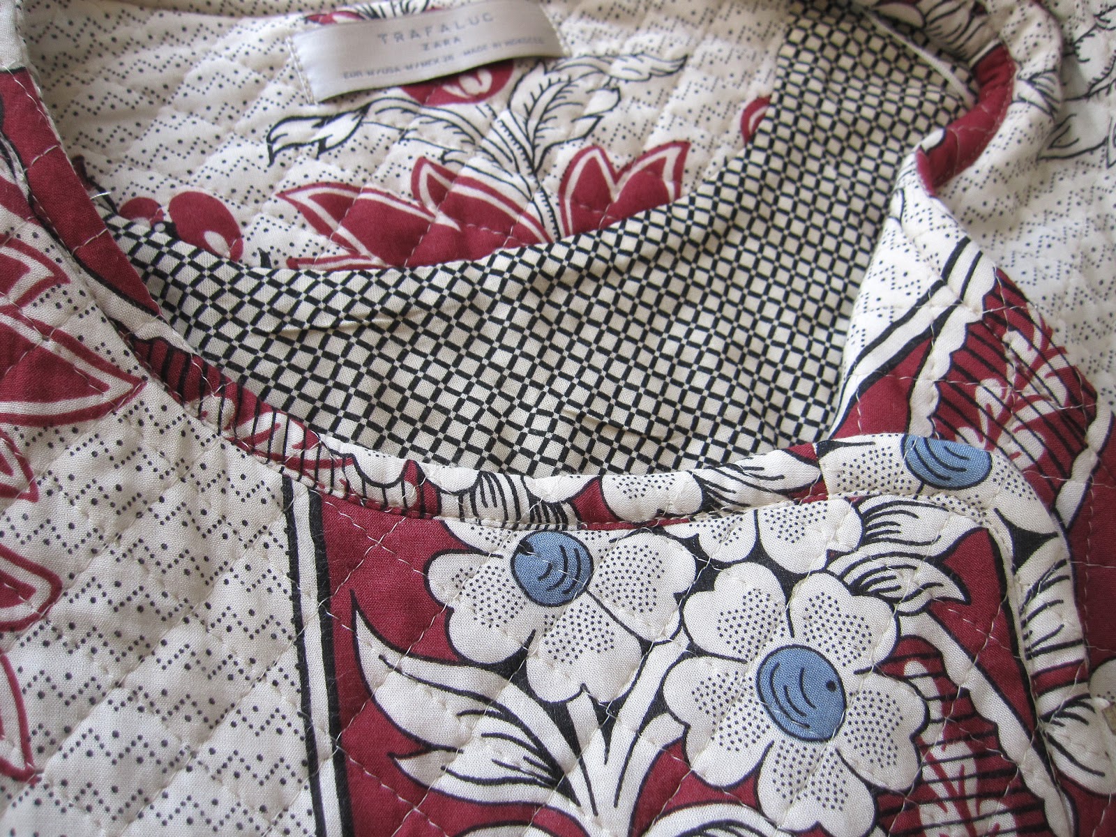 Zara Quilted Floral Biker Jacket — Susie So So