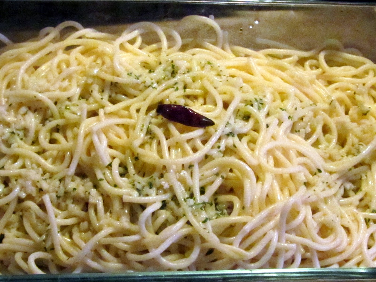 Espaguetis Aglio E Olio
