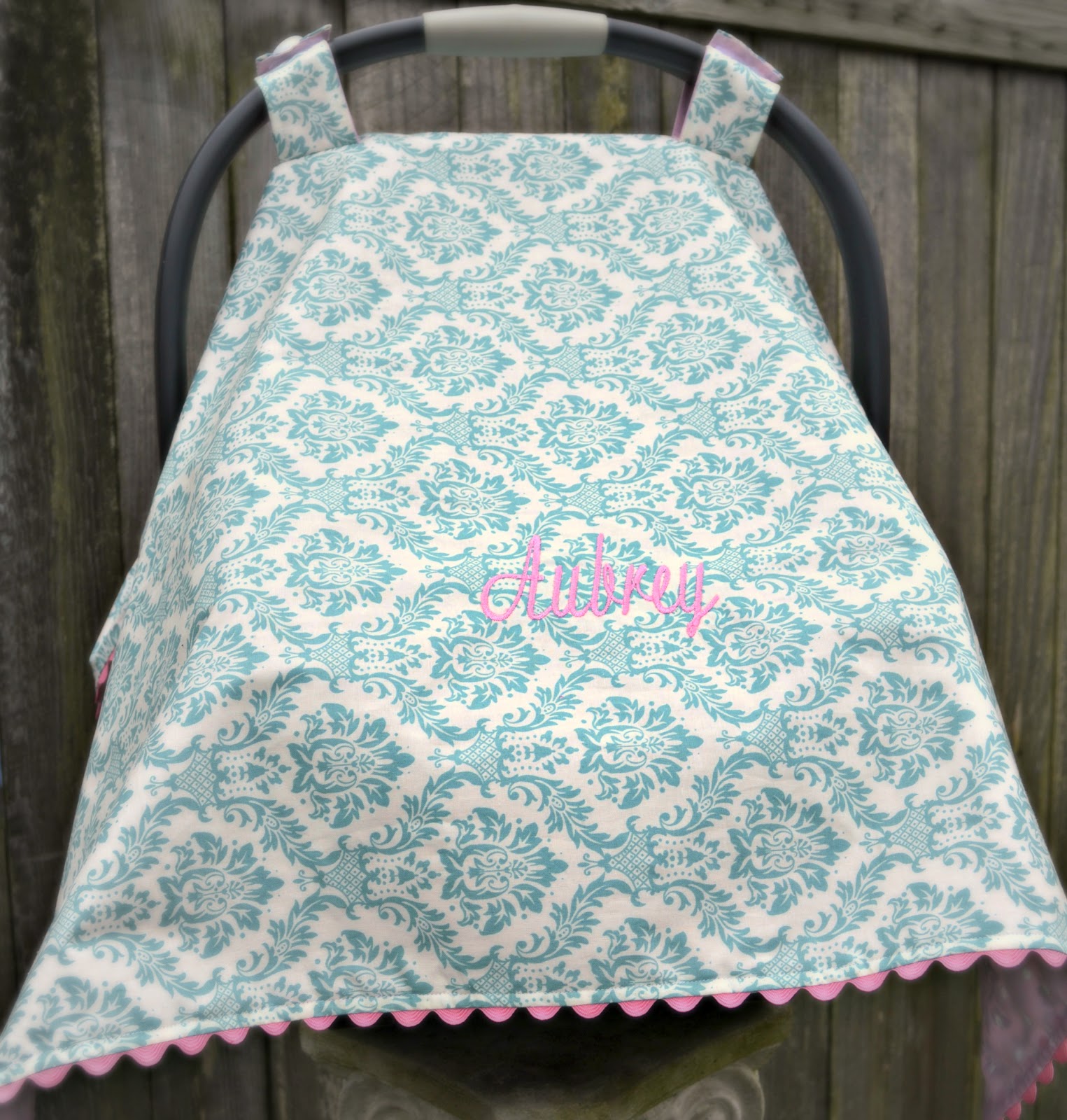 The Domestic Doozie Carseat Canopy Tutorial