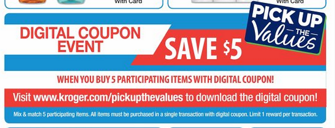 Pick and save digital coupons
