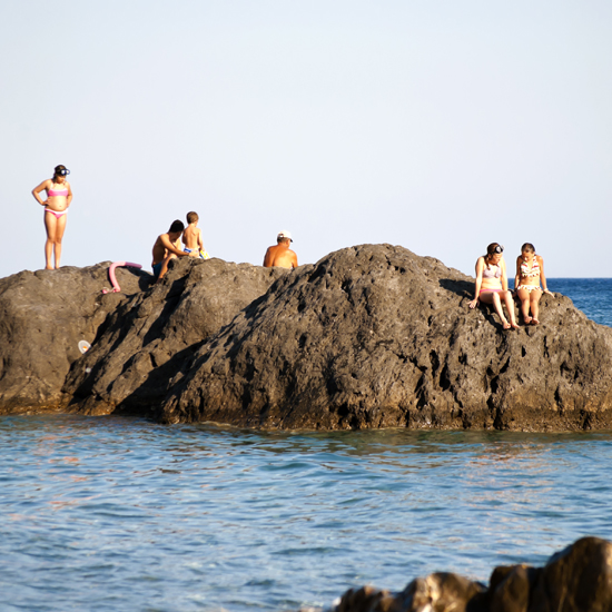 Kids having fun at the beach in southern Crete. Photo by Eleni Psyllaki #summer #beach #Crete
