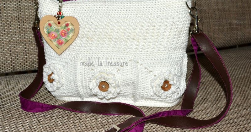 wildflower crochet bag
