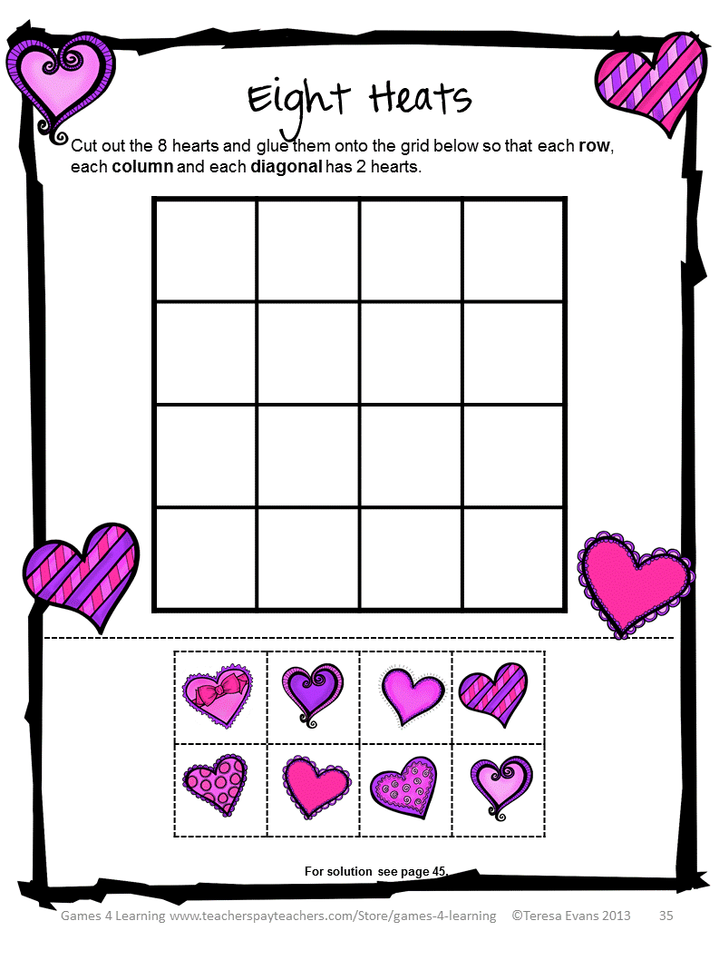 Fun Games 4 Learning Valentine's Fun Freebies