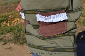 Refashion boy's clothes into girl's clothes, Upcycling tutorial by Over The Apple Tree
