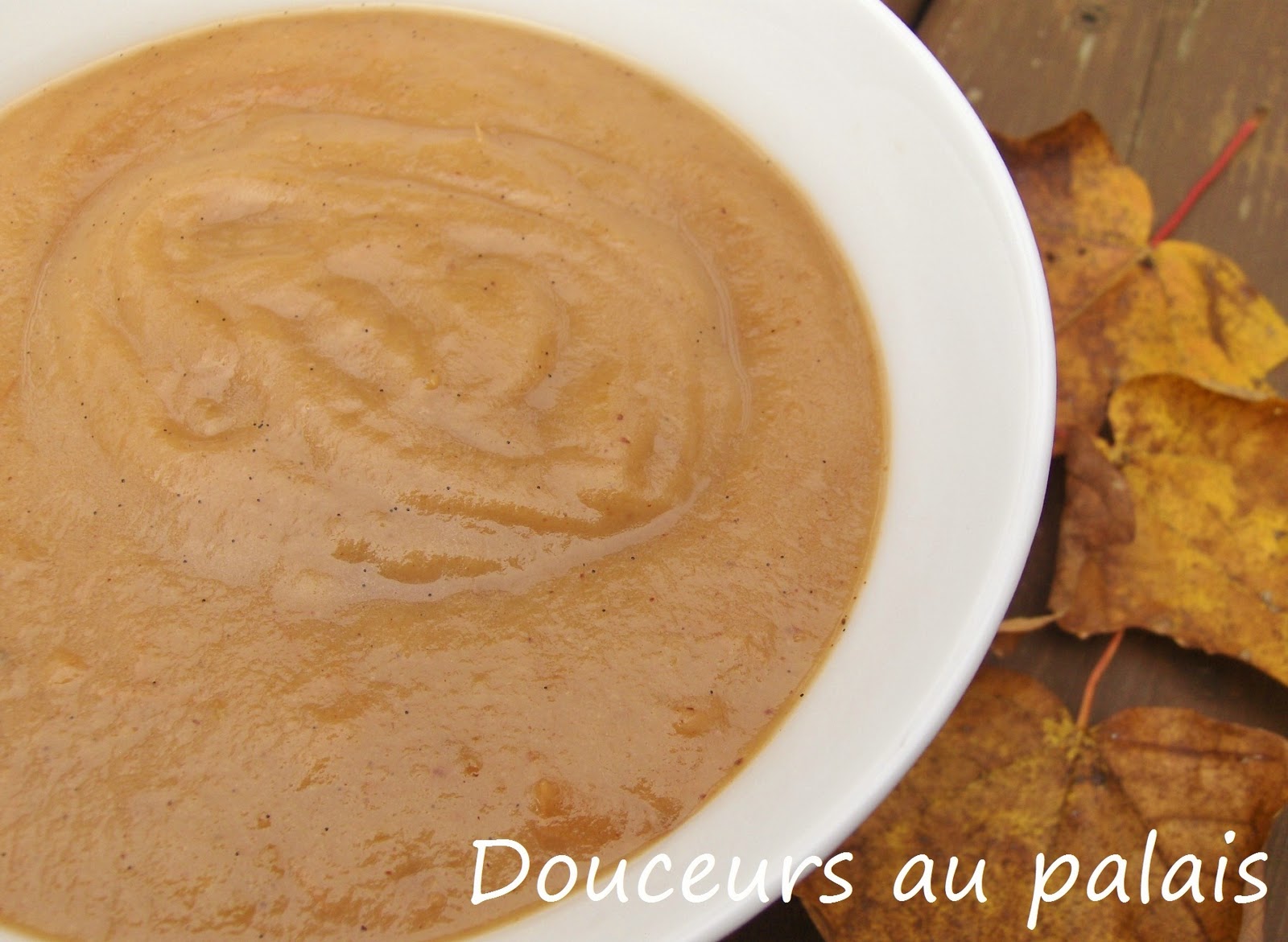 Douceurs au palais Compote de pommes vanillée aux épices à la mijoteuse