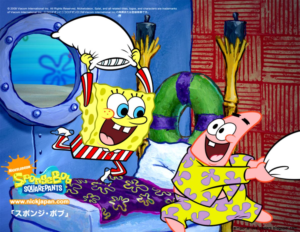 Spongebob and Patrick Pillow Fight Spongebob and Patrick Pillow Fight